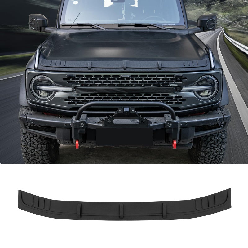 Maxzina واقي غطاء محرك السيارة Maxzina متوافق مع 2021-2025 Ford Bronco (ليس لرياضة Bronco) غطاء محرك السيارة TPE غطاء محرك السيارة منحرف لملحقات Bronco 2024 - Image 1